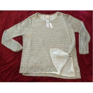 Chico's Gold Metallic Top NWT